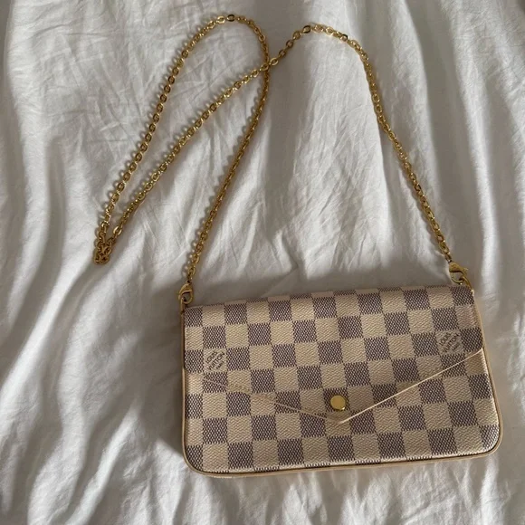 Louis Vuitton Félicie Pochette Damier Azur - Picture 15 of 16